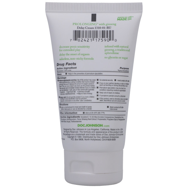 Prolonging con Ginseng - Crema retardadora para Hombre - Imagen 2