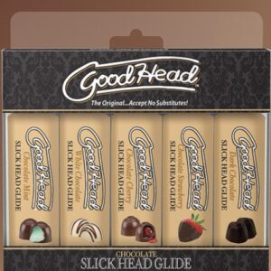 GoodHead - Chocolate Slick Head Glide - Paquete de 5