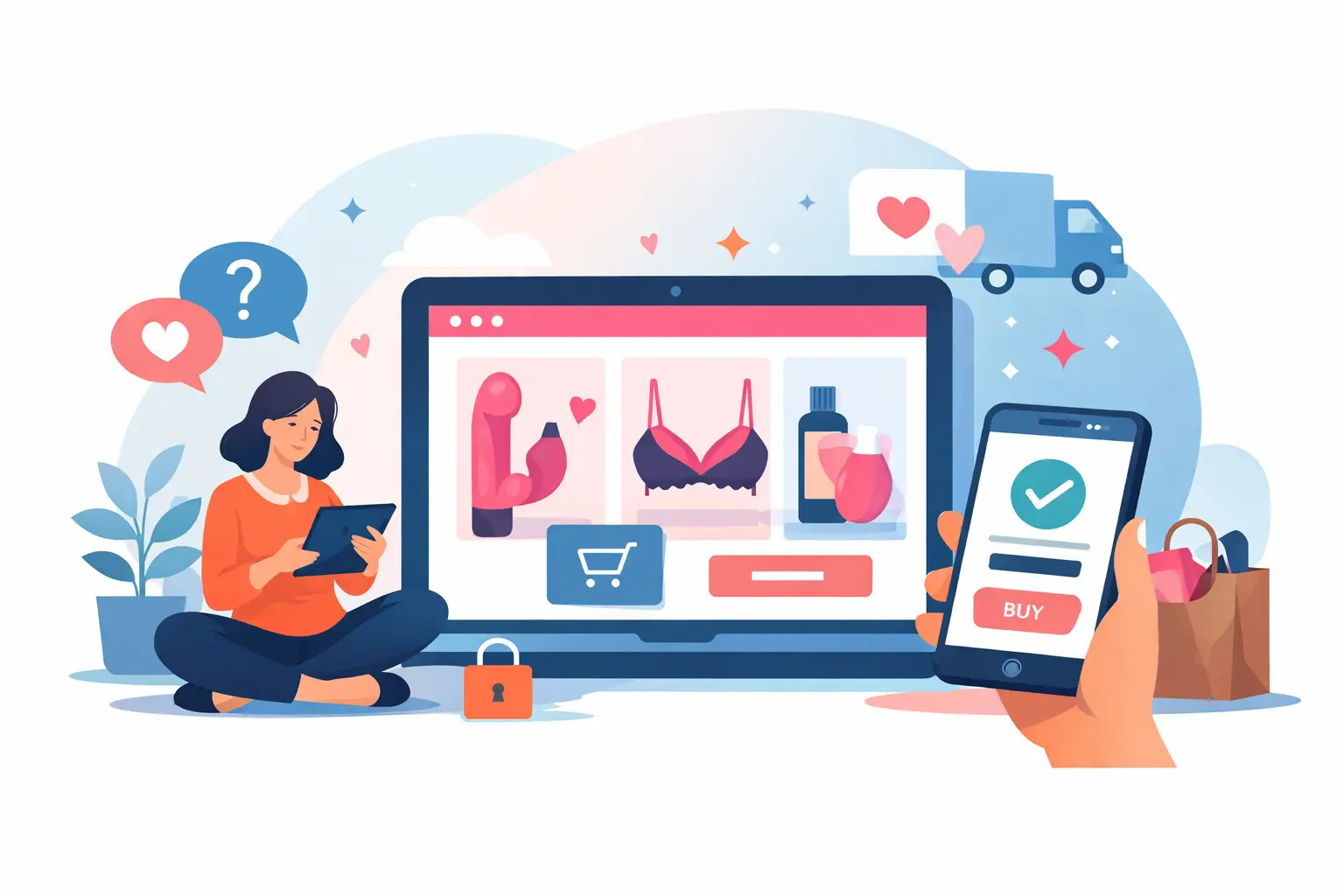 Sex shop online: cómo comprar sin dudas