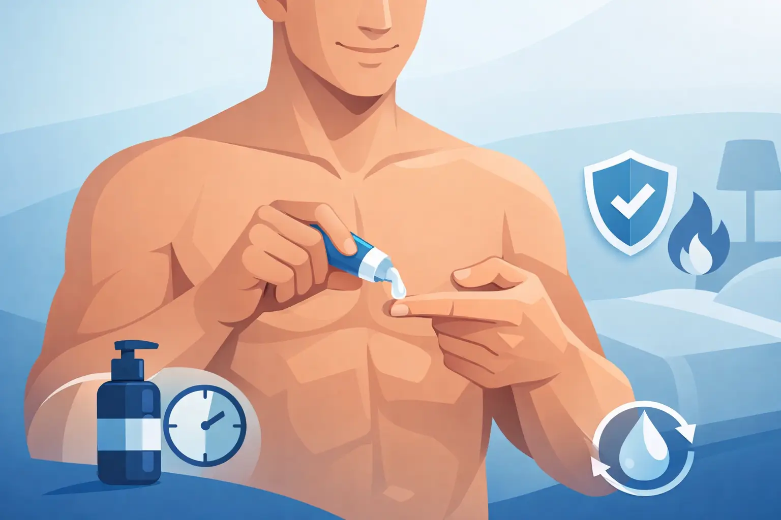 Cómo aplicar gel retardante masculino bien